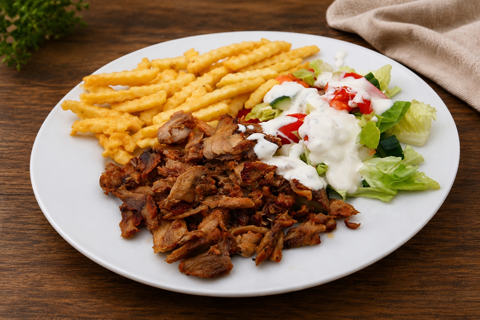 Gyros tál Csirke (A,C,G,I) - Gyros Teller Hühner - Gyros plate Chicken