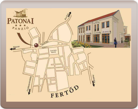 Elhelyezkedés Fertődön Patonai Hotel